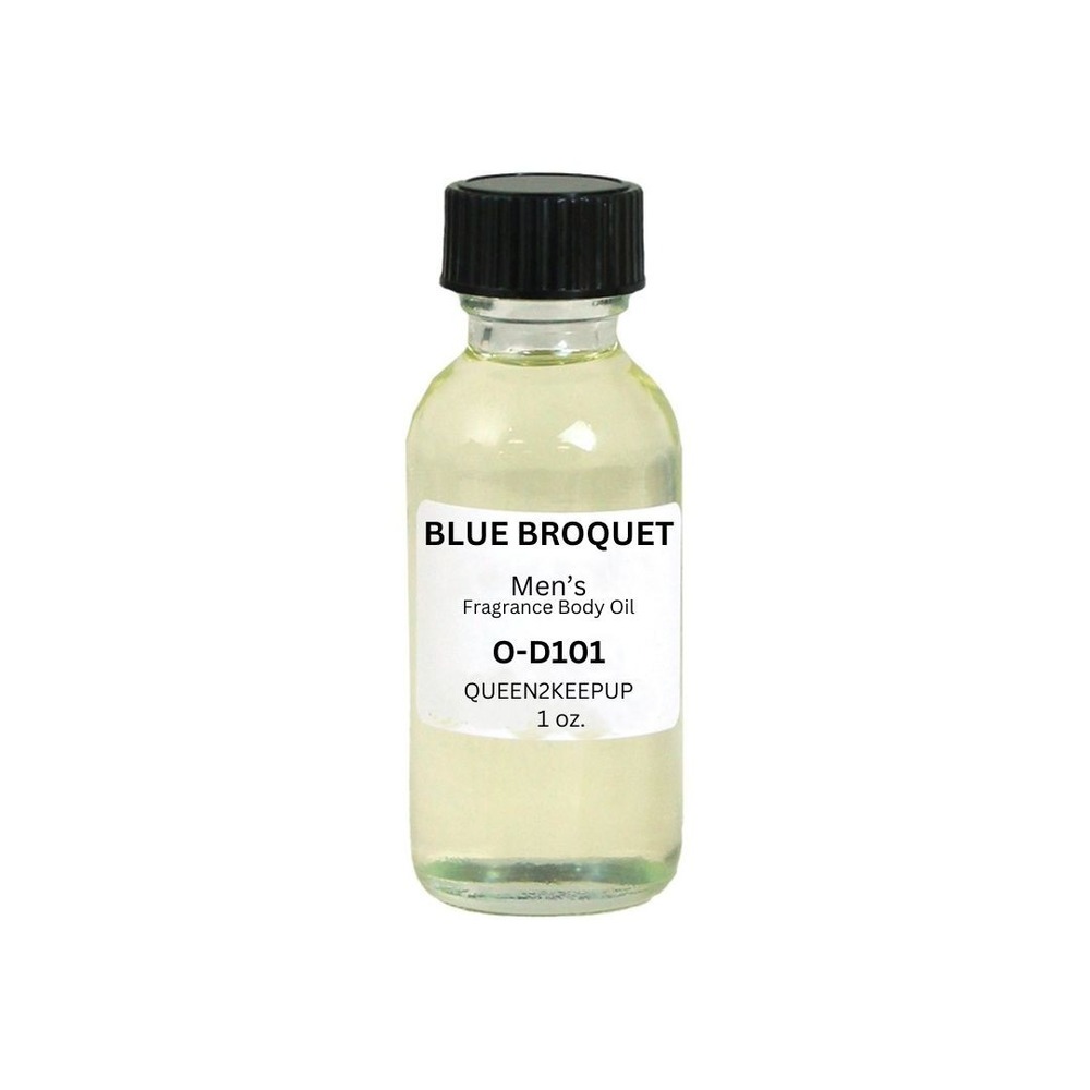 Blue Broquet Men's Body Oil Fresh Citrus Juniper and Rosemary Scent 1 oz